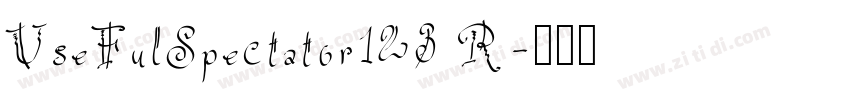 UseFulSpectator123 R字体转换